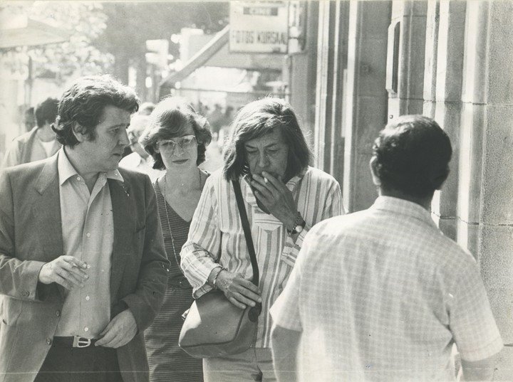 Patricia Highsmith en el Festival de Cine de San Sebastián.