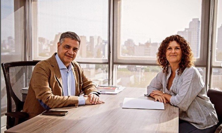 Jorge Macri y Gabriela Ricardes. IG @ricardesgabriela