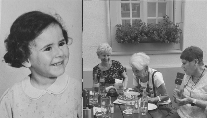 Julia Hahn: sonrisas de niña y sonrisas celebrando sus 85 años con sus amigos en Stuttgart, Alemania. Foto: gentileza Fundación Tzedaká.