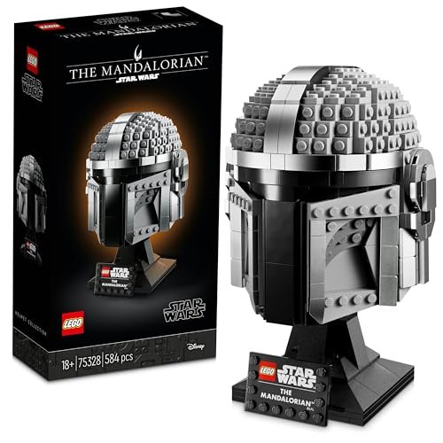 LEGO Star Wars Casco del Mandaloriano, Maqueta de Construcción Coleccionable, Decoración para Casa y Oficina, Regalo para Hombres, Mujeres y Fans 75328