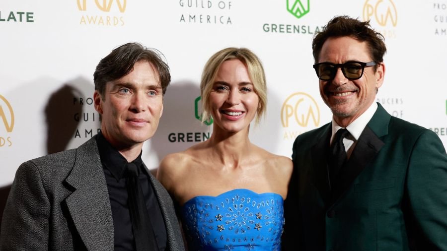 Fotogaleria El actor irlandés Cillian Murphy, la actriz estadounidense-británica Emily Blunt y el actor estadounidense Robert Downey Jr. llegan a la 35ª edición anual de los Producers Guild Awards