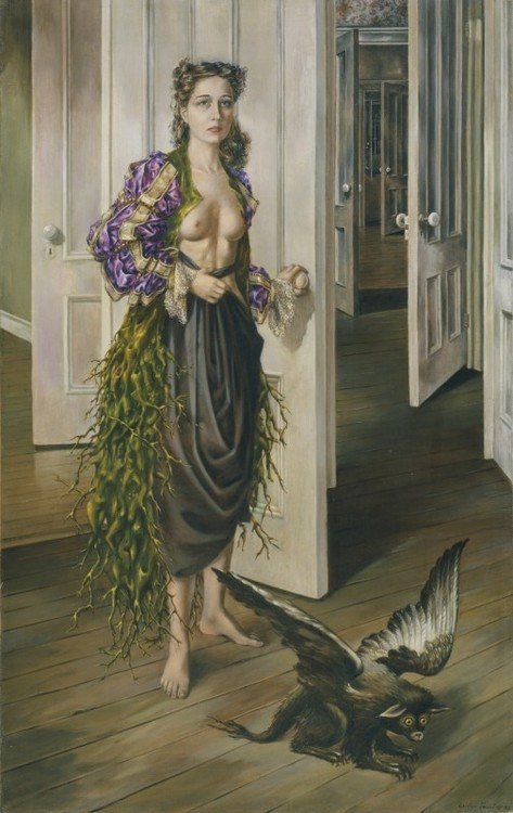 Autorretrato, de 1942, al que Marx Ernst llamó "Cumpleaños". Foto: Fundación Dorothea Tanning