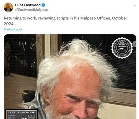 «De vuelta al trabajo». Clint Eastwood acaba de desmentir a sus 94 años que ‘Jurado Nº 2’ sea la película final de su carrera