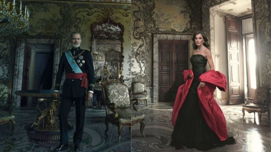 Retratos de Felipe VII y Letizia Ortiz