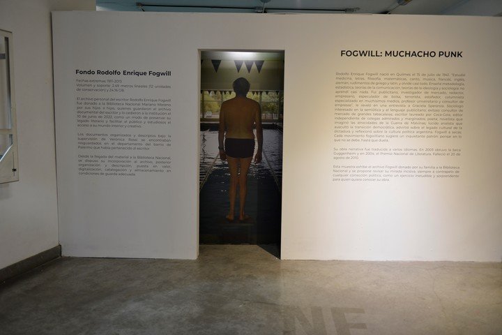 Fogwill. Muchacho punk, en el Museo del Libro y la Lengua Horacio González. Foto: gentileza BNMM.