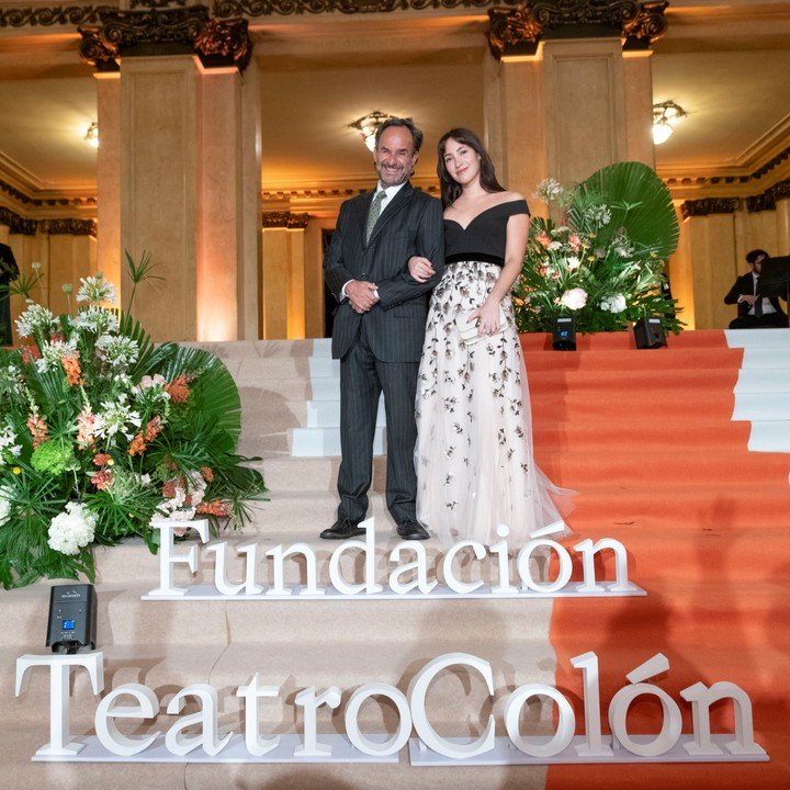 Tulio y Bianca Andreussi en la Gala de la Fundación Teatro Colón. Foto: gentileza.