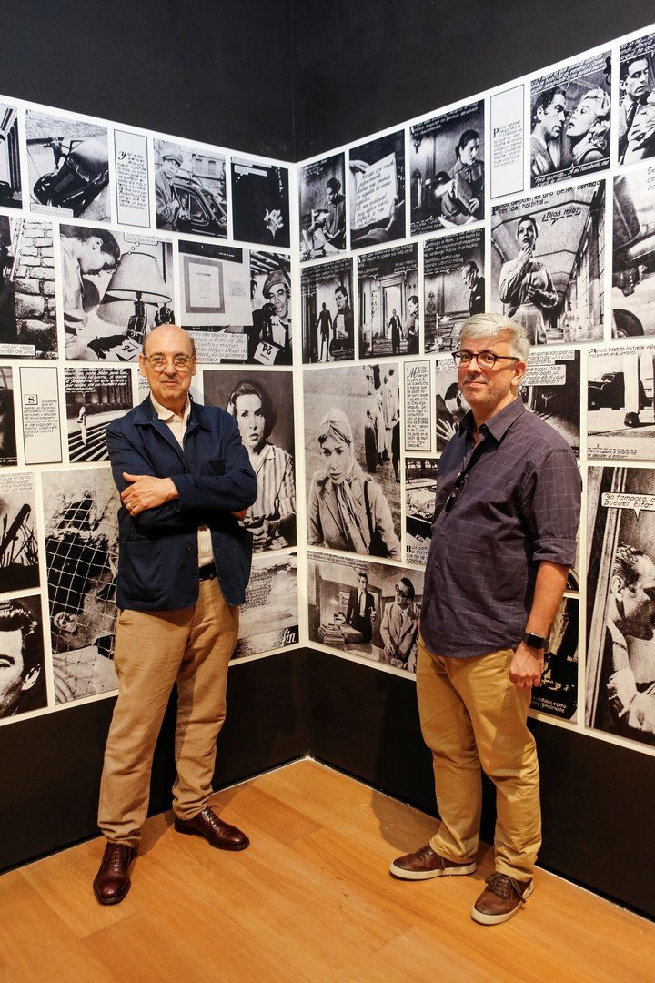 Facundo de Zuviría y Samuel Titan, curadores de la exposición Fotonovela. George Friedman en la revista Idilio. Foto: Alejandro Guyot, gentileza Malba.