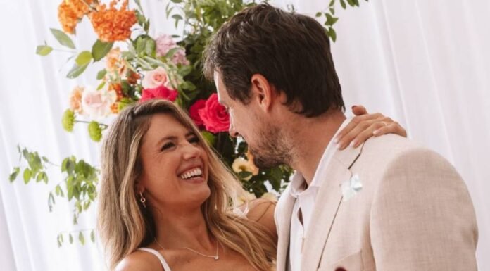 Stephanie Demner deslumbra en su boda civil con Guido Pella: el vestido que marcó tendencia