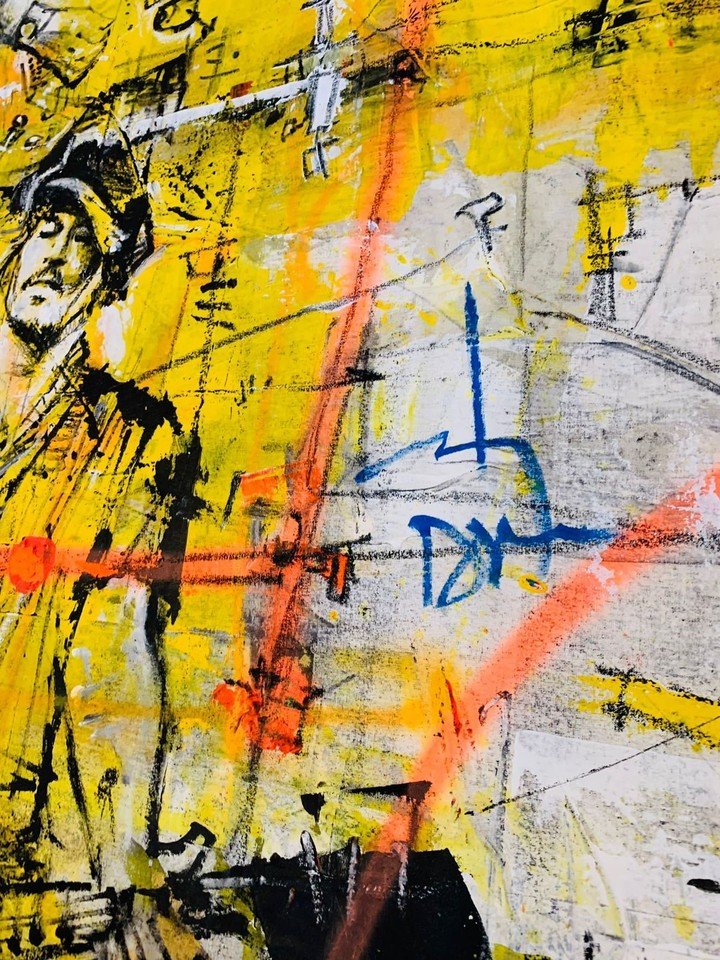 Las pinturas del artista argentino Andrés Mariani, expuestas en Christie’s, la casa de remates más importante del mundo. Foto: gentileza.