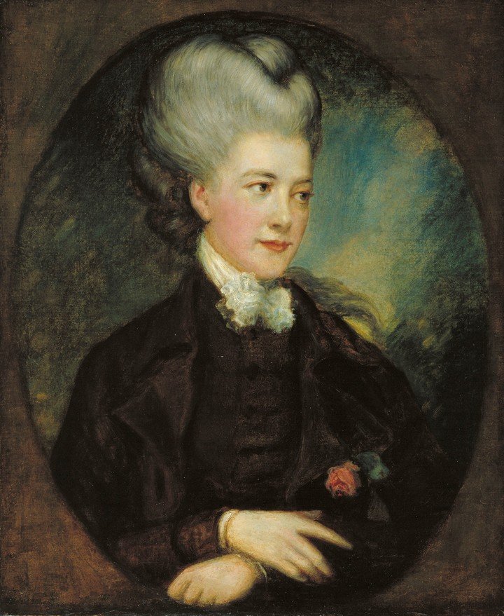 "Lady Georgiana Poyntz, condesa de Spencer", retrato de T. Gainsborough.