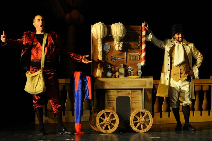 Ensayo de la obra El Barbero de Sevilla para niños en el Konex. Foto: Maria Eugenia Cerutti / archivo Clarín.