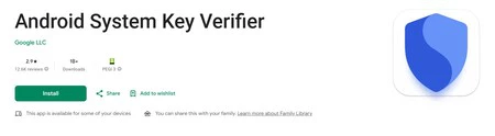Android System Key Verifier Google Play Store
