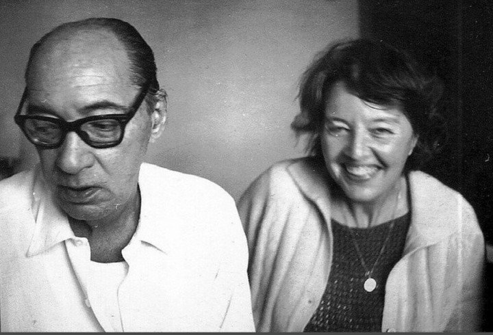 Juan Carlos Onetti y Dolly Onetti. Archivo Clarín.
