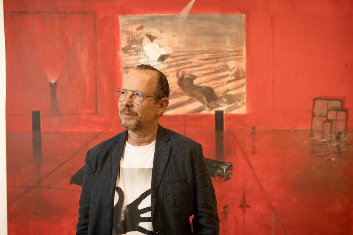 Guillermo Kuitca retratado por Alejandro Guyot. Foto: gentileza prensa Malba.