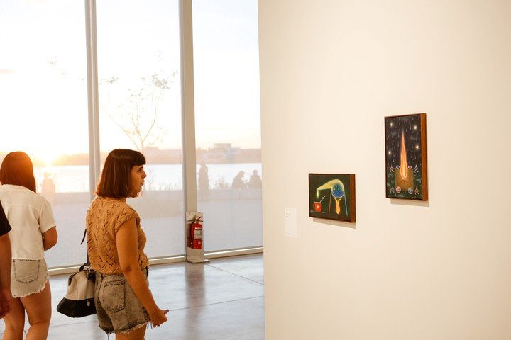 Inauguración de Xul Solar y Daniel Leber: Vuelo infinito, en Malba Puertos. Foto: Alejandro Guyot, gentileza Malba.