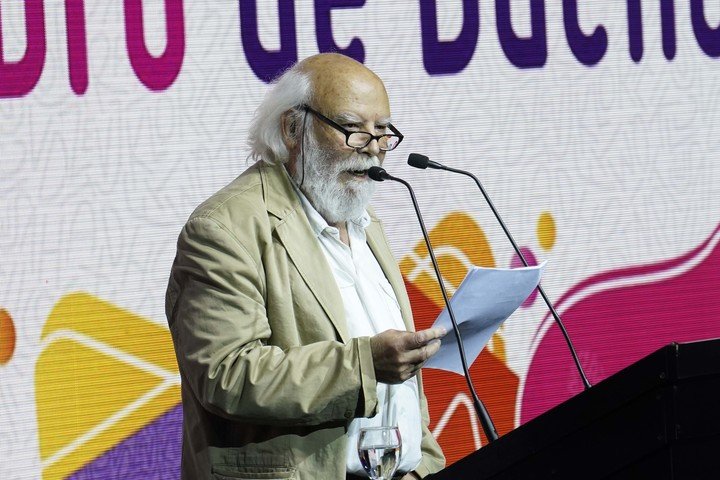 El acto de inauguración de la 49.° Feria se lleva a cabo el jueves 24 de abril. El escritor a cargo es Juan Sasturain. Foto Fernando de la Orden 