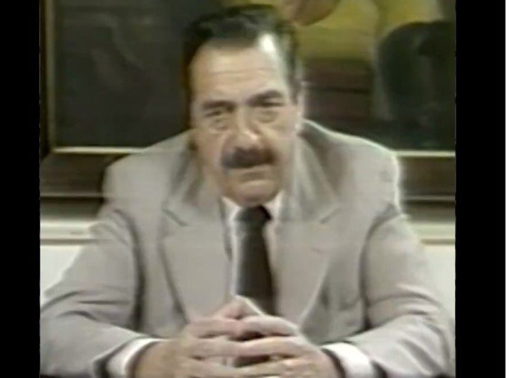 El presidente Raúl Alfonsín anunció el proceso por cadena nacional. Archivo Clarín.