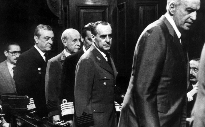 El Juicio a las Juntas. 13 de diciembre de 1985.Archivo Clarín.