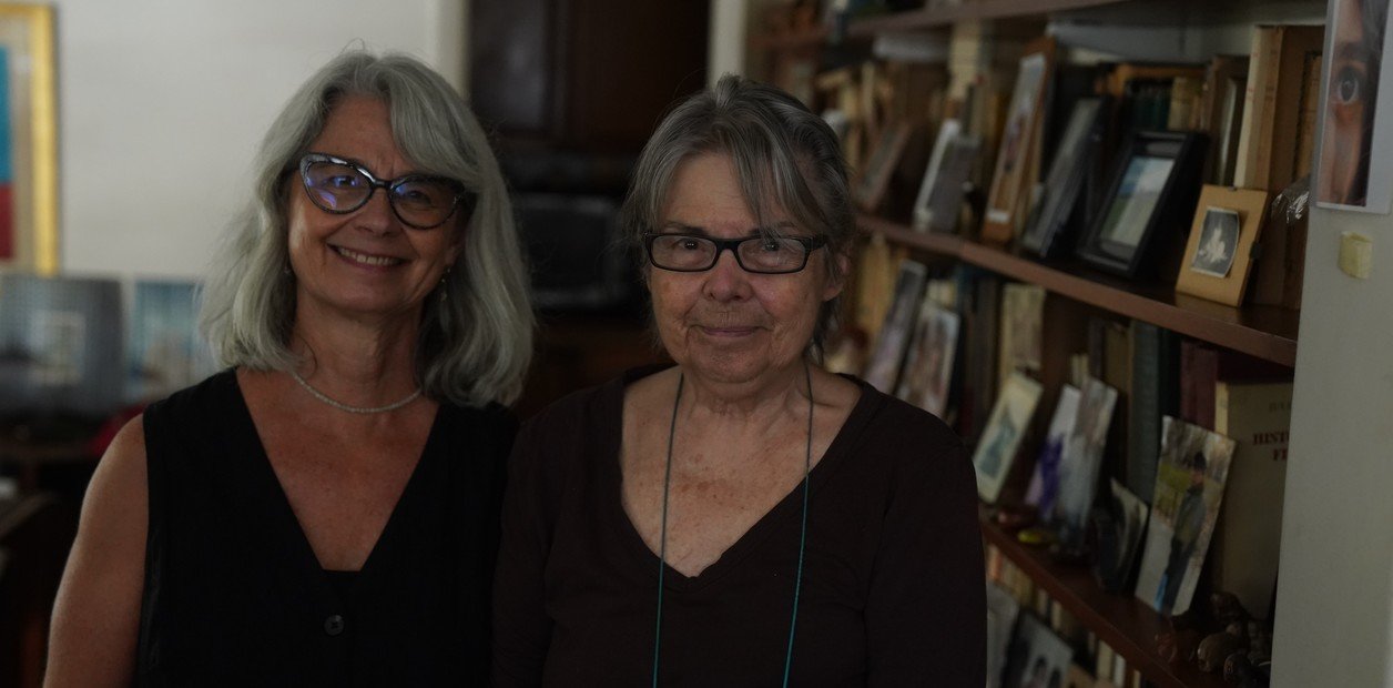 Graciela Montes y Laura Liebiker.
Foto: Emmanuel Fernández