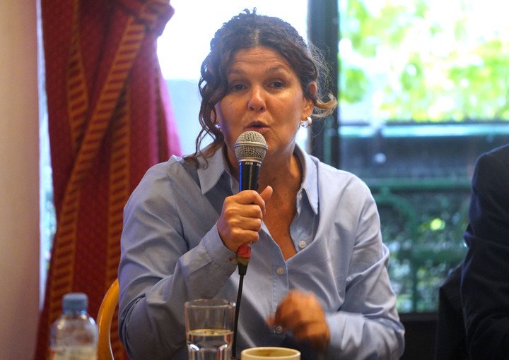 Urgente fue anunciado por la ministra de Cultura porteña Gabriela Ricardes; Javier Martínez, Dirección de Promoción del Libro, Bibliotecas y la cultura; y la periodista Silvia Mercado.Foto: Gullermo Rodríguez Adami.