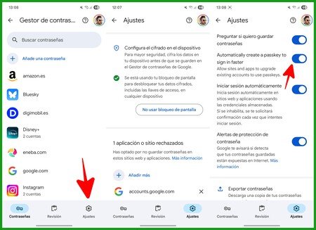 Passkeys Google