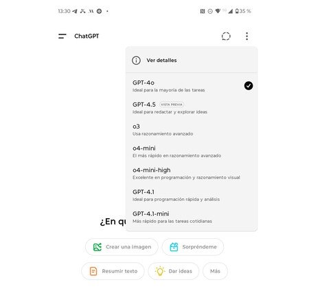 ChatGPT Plus es tan completo en las opciones que a menudo cuesta decidirse