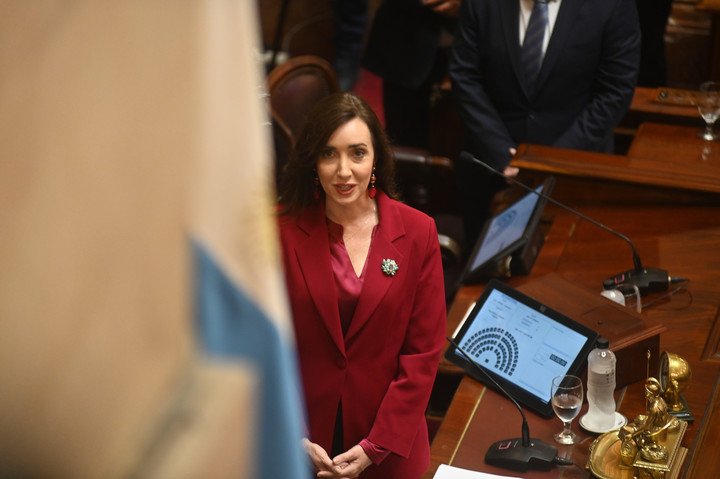 Debate en el Senado sobre Ficha Limpia
Victoria Villarruel. Foto: Federico Lopez Claro.