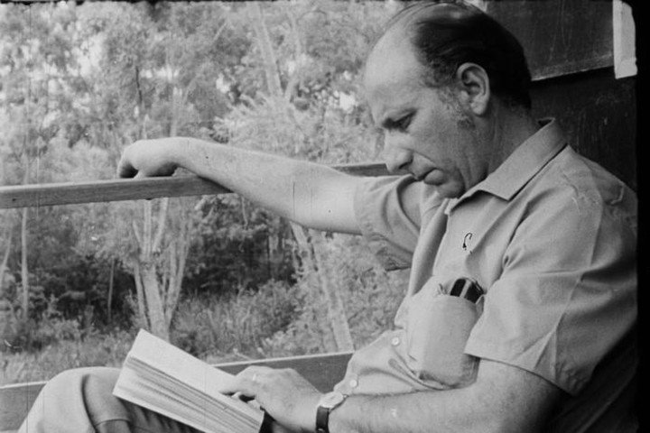 Haroldo Conti en el Tigre. Foto: archivo Clarín.