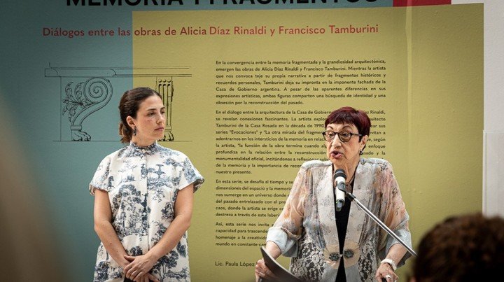 Inauguración «Memoria y fragmentos. Diálogos entre las obras de Alicia Díaz Rinaldi y Francisco Tamburini». Foto: gentileza.