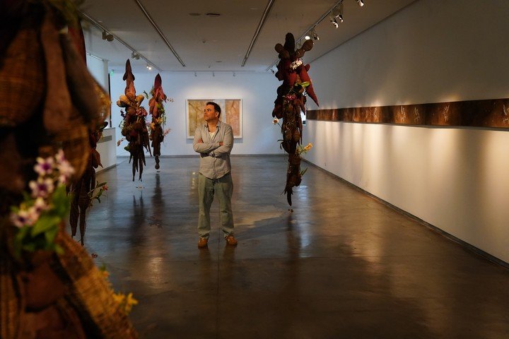 Un puñado de tierra, de Andrés Paredes, se puede visitar en el Museo Sívori. Foto: Emmanuel Fernández.