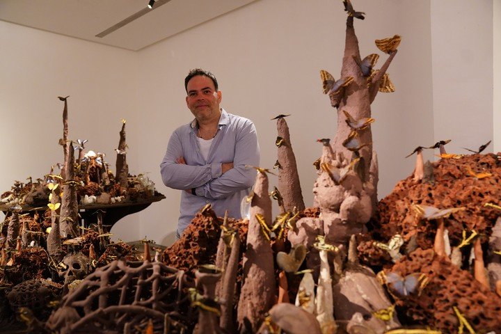 Un puñado de tierra, de Andrés Paredes, se puede visitar en el Museo Sívori. Foto: Emmanuel Fernández.