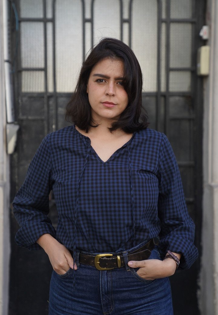 La escritora colombiana Lorena Salazar Masso en Buenos Aires. Foto: Guillermo Rodríguez Adami.