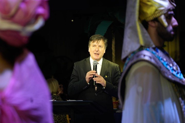 El director del Museo Nacional de Bellas Artes, Andrés Duprat en la Comida anual 2025 de la Asociación. 