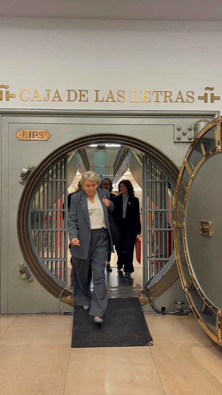 La exboveda del Edificio de las Cariátides alberga ahora las Cajas de las Letras. Foto: gentileza.