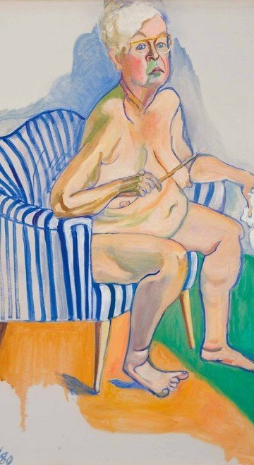 Alice Neel. Autorretrato de 1980. Archivo