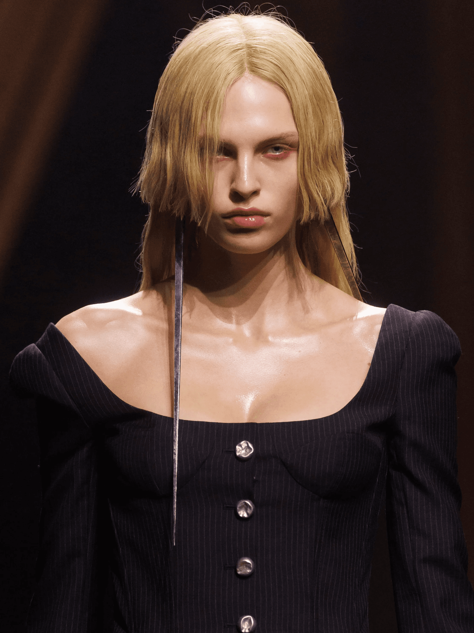 McQueen courtain bangs