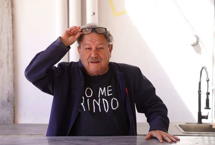 Paco Ignacio Taibo II en Buenos Aires en 2025. Foto: Guillermo Rodríguez Adami. 