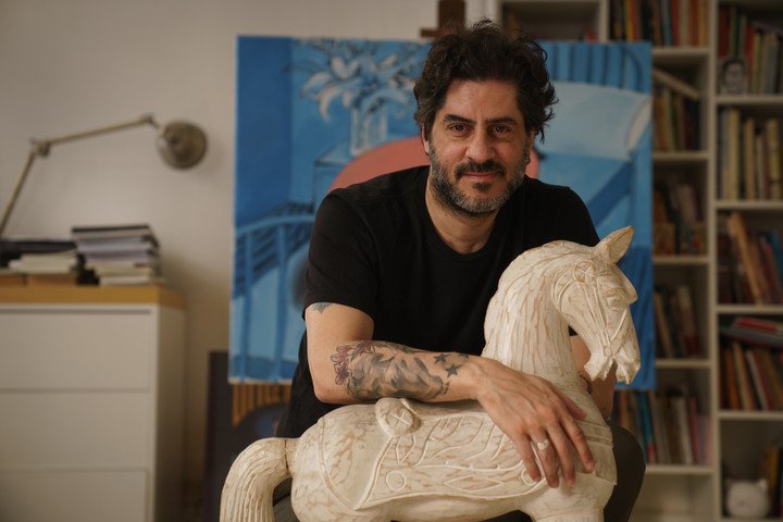 El ilustrador y humorista Tute. Foto: Juano Tesone.