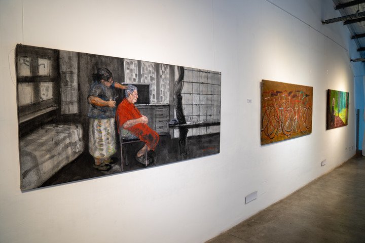 Entrevista con el artista plastico Julio Lavallen. Foto: Juano Tesone.