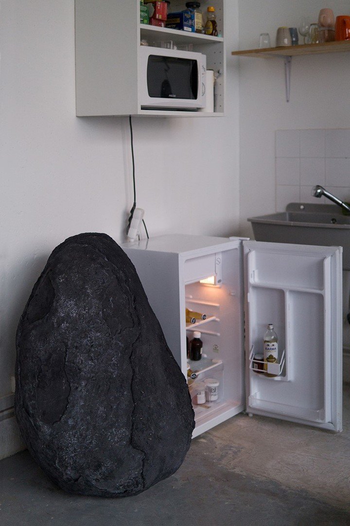 La piedra de Juan Gugger. Bienalsur. Roma