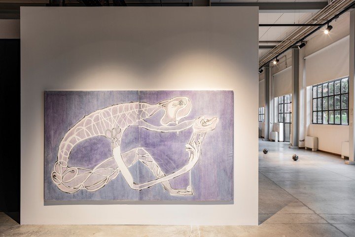 La obra de Carla Grunauer en la Fabbrica del Vapore, Milán. Bienalsur 2025.