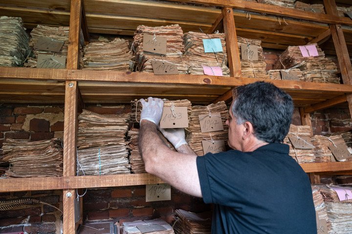Fondo documental del Juzgado de Paz de San Pedro, de los años 1832 a 1969. Foto: Fernando de la Orden