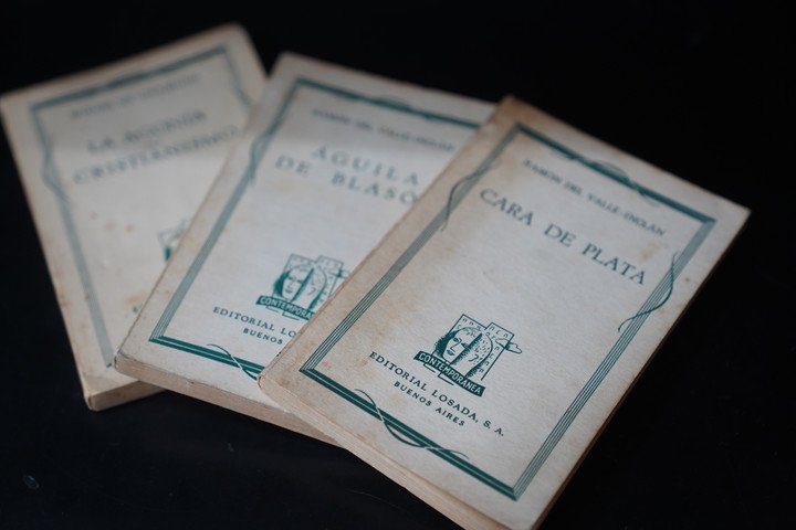 Parte del legado de Editorial Losada recogido por el director del Instituto Cervantes, el poeta Luis García Montero.Foto: Guillermo Rodríguez Adami.