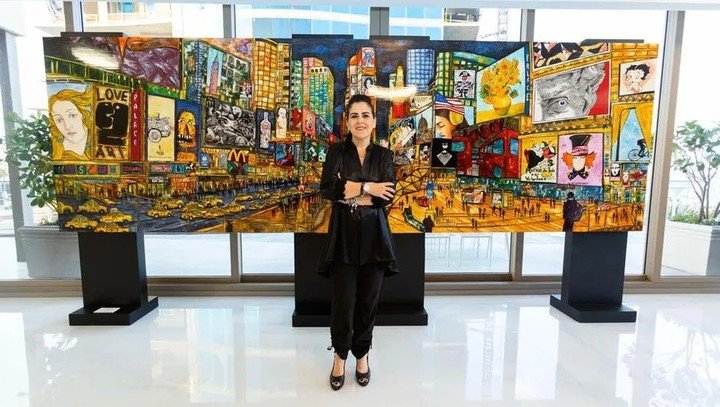 La artista maxicana Karla de Lara define su arte como pop hiperrealista. Foto: gentileza