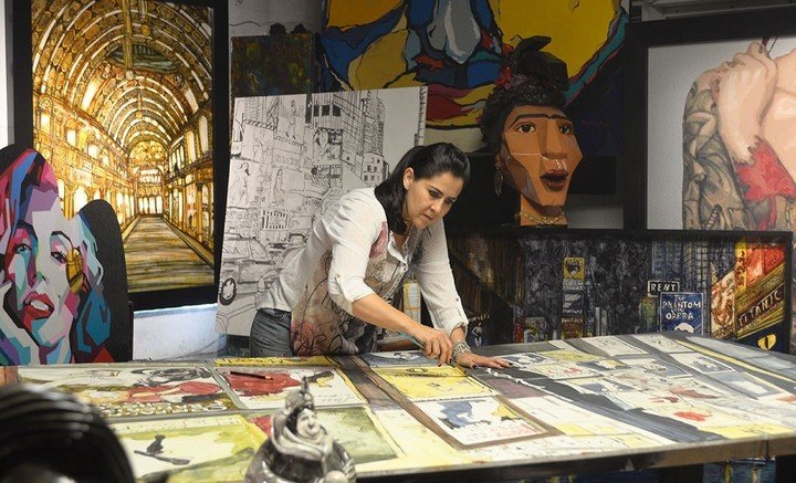 La artista maxicana Karla de Lara define su arte como pop hiperrealista. Foto: gentileza