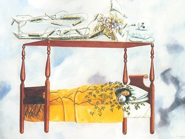 El sueño (La cama), Frida Kahlo
