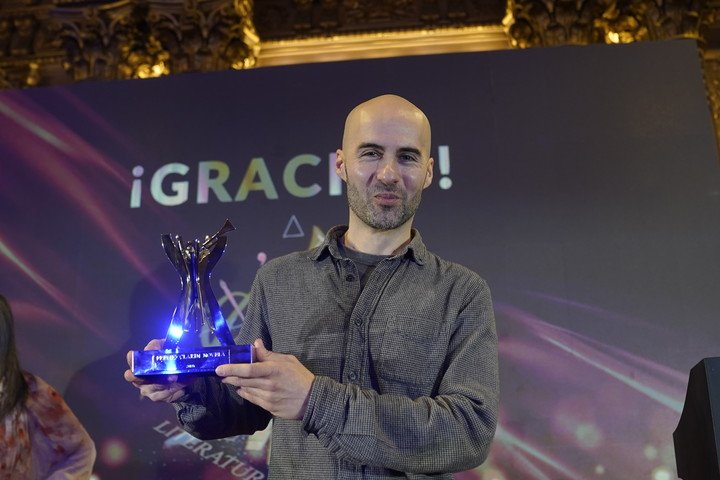 Premio Clarin Novela Ñ Daniel morales perea ganador Foto Marcelo Carroll - FTP _CAR8081.JPG Z