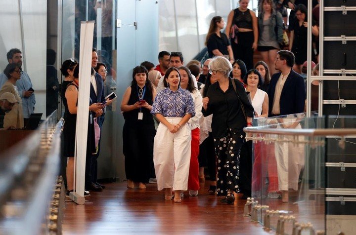 Imagen de la exposición "Gabriela Mistral: maestra de América, voz en el mundo" en la Plataforma Cultural del campus Juan Gómez Millas de la Universidad Chile, en Santiago, capital de Chile. (Xinhua/Jorge Villegas)