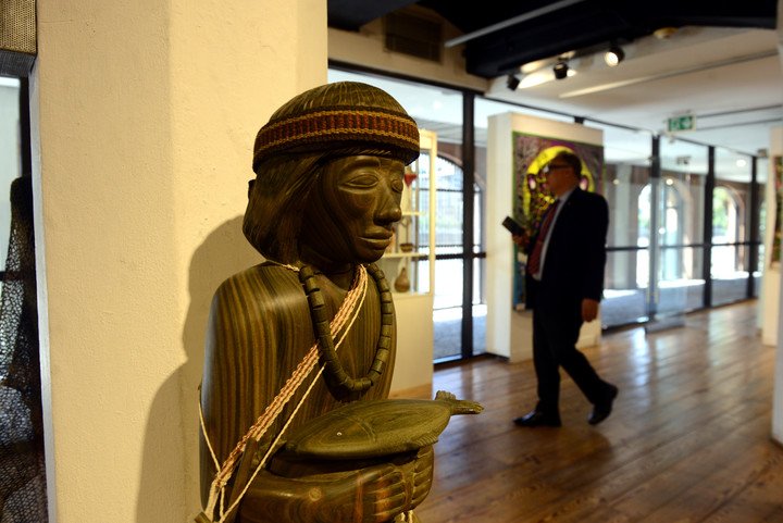 La Bienal de Arte Indígena se desarrollará en el Pabellón de las Bellas Artes de la UCA, en Puerto Madero. Foto: Luciano Thieberger.