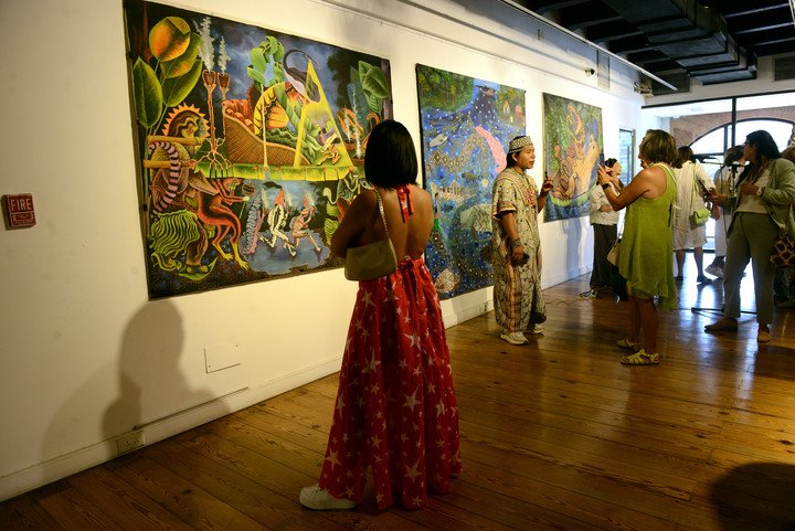 La Bienal de Arte Indígena se desarrollará en el Pabellón de las Bellas Artes de la UCA, en Puerto Madero. Foto: Luciano Thieberger.